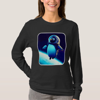 Cute And Astronaut Penguin Space Penguin Galaxy M T-shirt