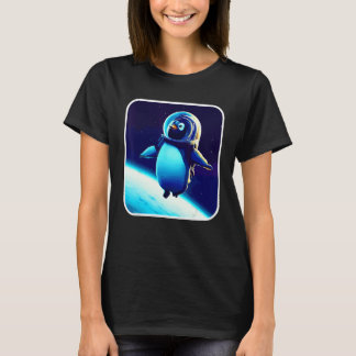 Cute And Astronaut Penguin Space Penguin Galaxy M T-shirt