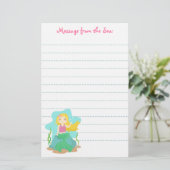 Cute and Beauful Mermaid, voor meisjes Briefpapier (Staand voorkant)