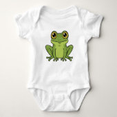 Cute and Charming Frog Baby Bodysuit  (Voorkant)