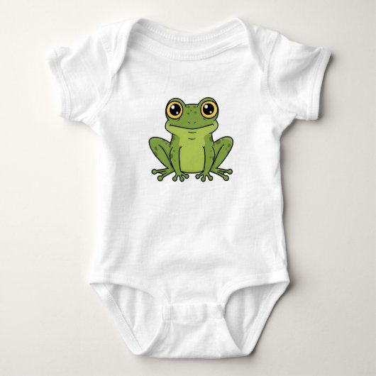 Cute and Charming Frog Baby Bodysuit (Voorkant)