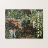 Cute and Charming Gepersonaliseerd Dog Photo and N Legpuzzel (Horizontaal)