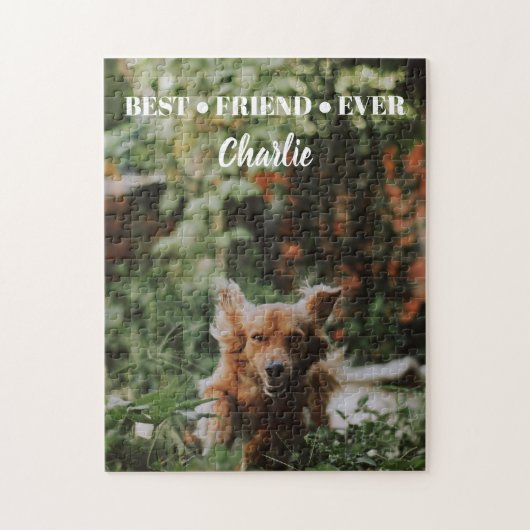 Cute and Charming Gepersonaliseerd Dog Photo and N Legpuzzel (Verticaal)