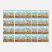 Cute and Cheesy Mouse Family Inpakpapier Vel (Voorkant 3)