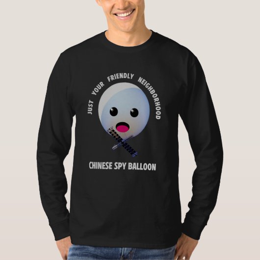 Cute and Chinese Spy Balloon T-shirt (Voorkant)