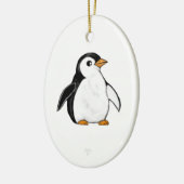 Cute and Chonky Penguin Snowflake Ornament (Links)