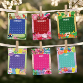 Cute and Colorful 2026 Calendar Page - July Bedankkaart