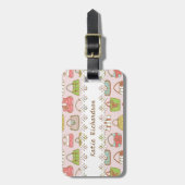 Cute and Colorful Bags Illustrator Pattern Bagagelabel (Voorkant verticaal)