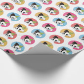 Cute and Colorful Birthday Jack Russell Cadeaupapier (Hoek)