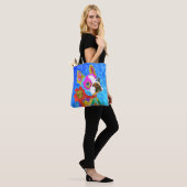 Cute and Colorful Boston Terrier Canvas tas (Op model)