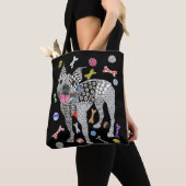 Cute and Colorful Boston Terrier Canvas tas (Dichtbij)