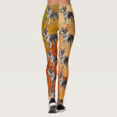 Cute and Colorful Boston Terrier Leggings (Achterkant)
