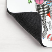 Cute and Colorful Boston Terrier Mousepad Muismat (Hoek)