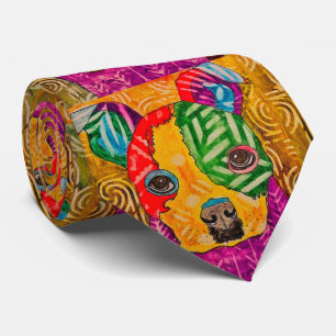 Cute and Colorful Boston Terrier Pop Art Stropdas