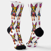 Cute and Colorful Boston Terrier Socks