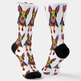 Cute and Colorful Boston Terrier Socks Sokken