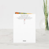 Cute and Colorful Boston Terrier Wenskaart Bedankkaart (Achterkant)