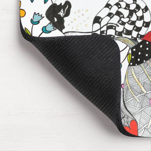 Cute and Colorful Bull Terrier Muismat (Hoek)