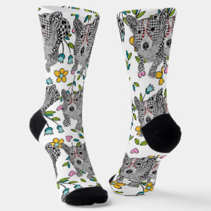 Cute and Colorful Cardigan Welsh Corgi Socks Sokken