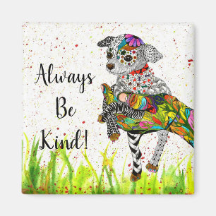 Cute and Colorful Chihuahua Magnet 2"