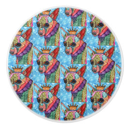 Cute and Colorful Chihuahua Pop Art Keramische Knop