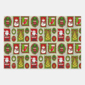 Cute and Colorful Christmas Wrapping Paper Sheets  (Voorkant 2)