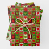 Cute and Colorful Christmas Wrapping Paper Sheets (In situ)