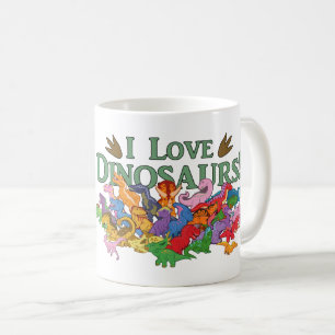 Cute and Colorful Dinosaurs Koffiemok