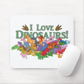 Cute and Colorful Dinosaurs Muismat (Met muis)