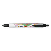 Cute and Colorful Dinosaurs Zwarte Inkt Pen (Achterkant)
