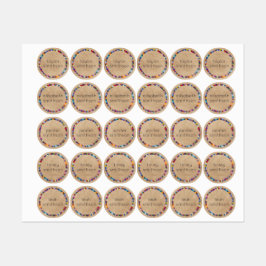 Cute and Colorful Elegant Personant Name School Labels