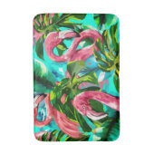 Cute and Colorful Flamingo Bath Mat (Voorkant Verticaal)