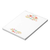 Cute and Colorful Flowers Notepad Notitieblok (Linkerzijde)