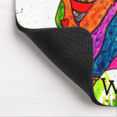 Cute and Colorful Funny Dachshund Muismat (Hoek)