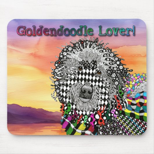 Cute and Colorful Goldendole Mousepad Muismat (Voorkant)