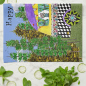 Cute and Colorful Happy Campers Kitchen Towels Theedoek (Gevouwen)