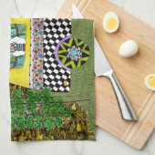 Cute and Colorful Happy Campers Kitchen Towels Theedoek (Quarter Fold)