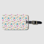 Cute and Colorful Jungle Animals Pattern Bagagelabel (Voorkant (horizontaal))