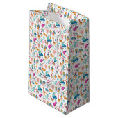 Cute and Colorful Jungle Animals Pattern Klein Cadeauzakje (Voorkant Gekanteld)