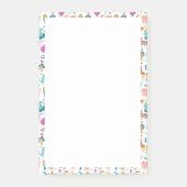Cute and Colorful Jungle Animals Pattern Post-it® Notes (Voorkant)