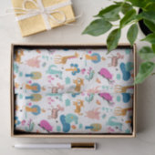 Cute and Colorful Jungle Animals Pattern Tissuepapier (Geschenk)