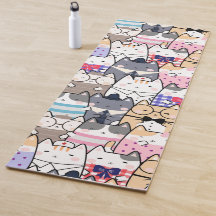 Cute and Colorful Kawaii Cat Pattern