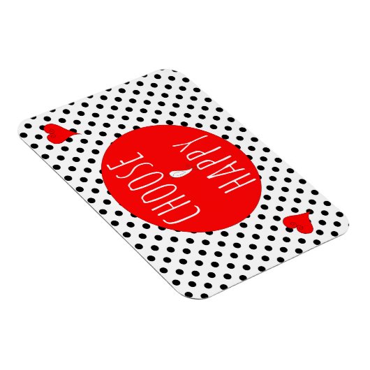 Cute and Colorful Kies Happy Magnet Magneet (Rechterzijde)