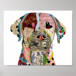 Cute and Colorful Labrador Retriever Poster 8"x10"