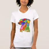 Cute and Colorful Labrador Retriever T-Shirt (Voorkant)