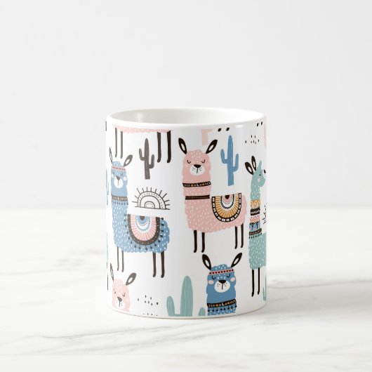 Cute and Colorful Llama Mok (Center)