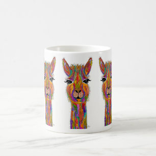 Cute and Colorful Llama Mok 11 oz.