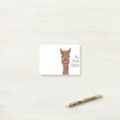 Cute and Colorful No Prob Llama Post-it® Notes (Op bureau)