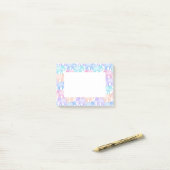 Cute and Colorful Pastel Elephant Pattern Post-it® Notes (Op bureau)