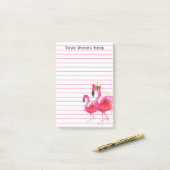 Cute and Colorful Pink Flamingo Notes (Op bureau)
